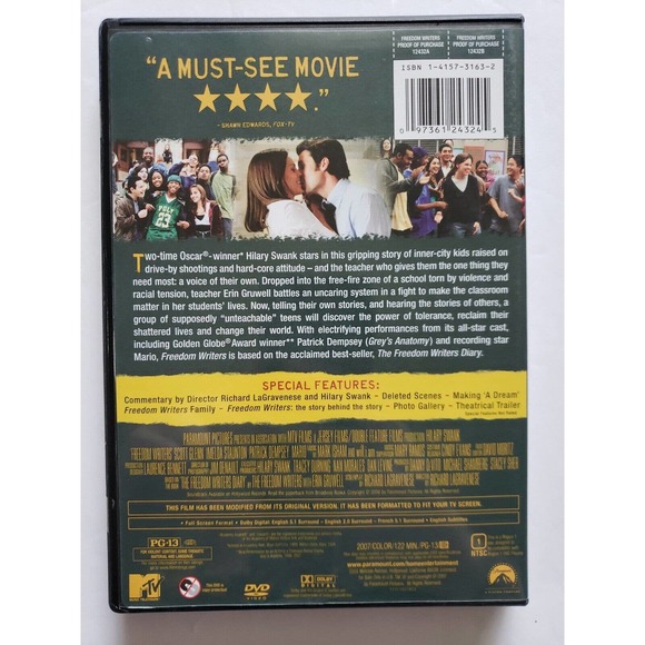 Freedom Writers (DVD, 2007, Full Frame) - Picture 2 of 3